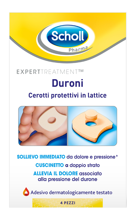 CEROTTO PROTETTIVO PER DURONI SCHOLL IN LATTICE 4 PEZZI - Farmaunclick.it