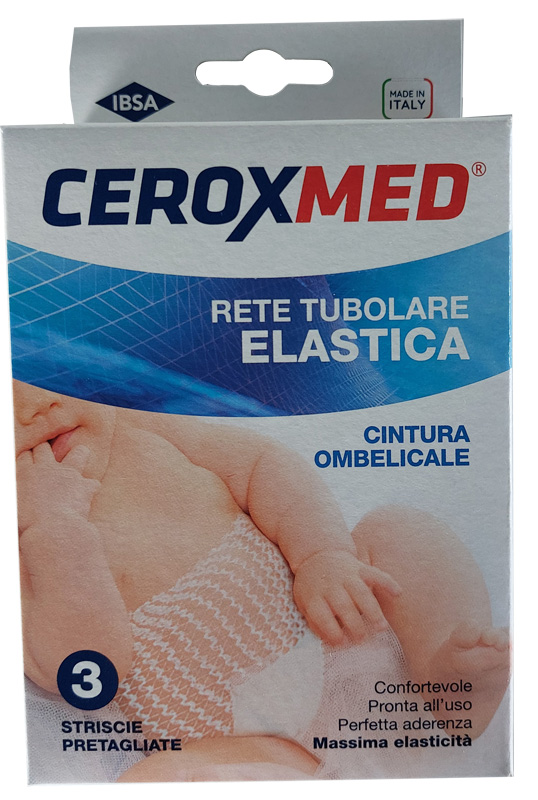CEROXMED RETE TUBOLARE CAL 5,5 CINTURA OMBELICALE 45 CM 3 PEZZI - Farmaunclick.it