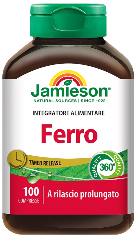 FERRO A RILASCIO PROLUNGATO JAMIESON 100 COMPRESSE - Farmaunclick.it