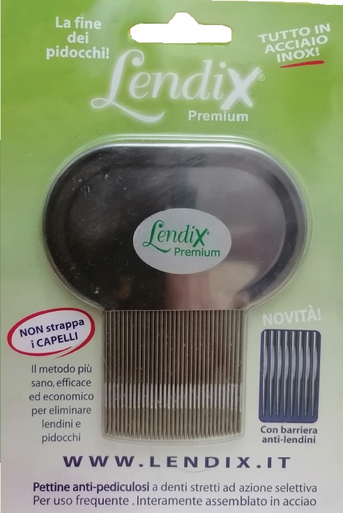 LENDIX PETTINE PREMIUM ANTIPIDOCCHI IN ACCIAIO - Farmaunclick.it