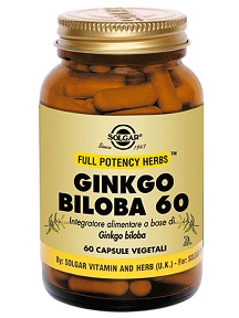 GINKGO BILOBA 60 60 CAPSULE VEGETALI - Farmaunclick.it