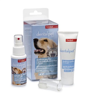 DENTALPET KIT DENTIFRICIO 50ML+SPRAY ORALE 50ML+1 DITALE - Farmaunclick.it