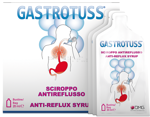 SCIROPPO ANTIREFLUSSO GASTROTUSS 25 BUSTINE MONODOSE 20 ML - Farmaunclick.it