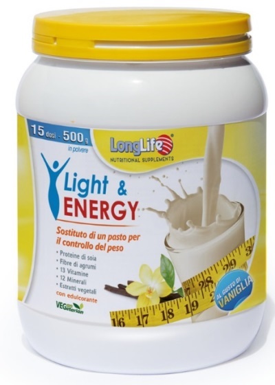LONGLIFE LIGHT & ENERGY VANIGLIA 500 G - Farmaunclick.it