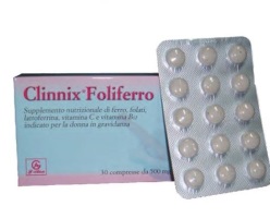 CLINNIX FOLIFERRO 30 COMPRESSE - Farmaunclick.it