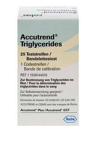 STRISCE REATTIVE PER TRIGLICERIDI ACCUTREND 25 PEZZI - Farmaunclick.it
