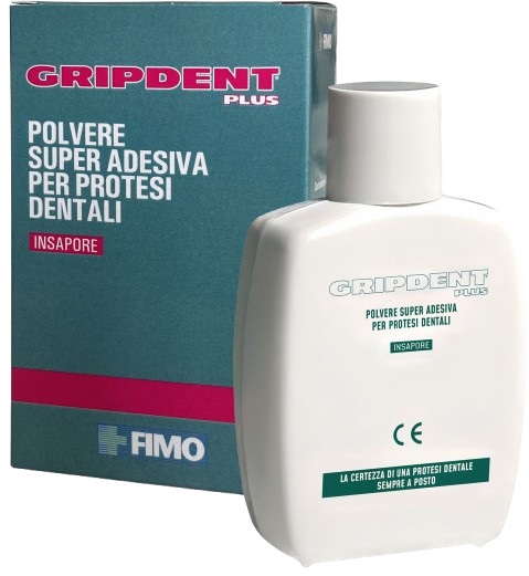 GRIPDENT PLUS POLVERE SUPER ADESIVA PER PROTESI DENTALI 40 G - Farmaunclick.it