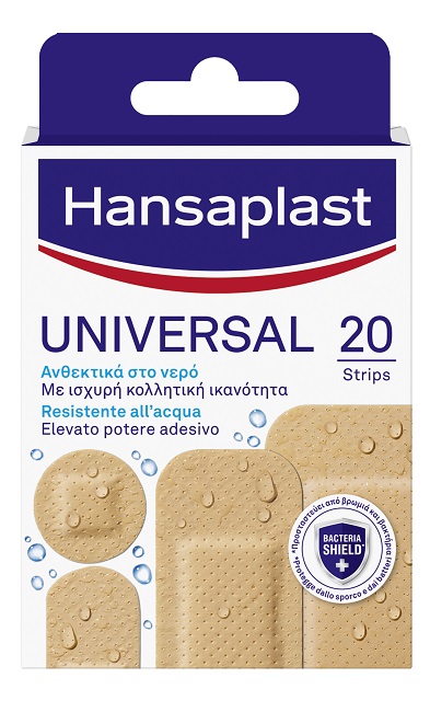 CEROTTO HANSAPLAST UNIVERSAL RESISTENTE ALL'ACQUA 4 FORME ASSORTITE 20 PEZZI - Farmaunclick.it