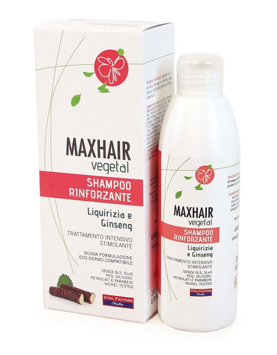 MAX HAIR VEGETAL SHAMPOO RINFORZANTE 200 ML - Farmaunclick.it