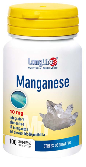 LONGLIFE MANGANESE 10 MG 100 COMPRESSE - Farmaunclick.it
