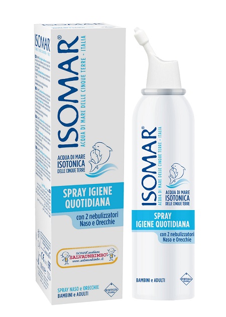 SOLUZIONE ACQUA DI MARE ISOMAR SPRAY IGIENE QUOTIDIANA 100 ML - Farmaunclick.it