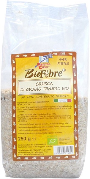 FSC BIOFIBRE+ CRUSCA DI GRANO TENERO BIO AD ALTO CONTENUTO DI FIBRA 250 G - Farmaunclick.it