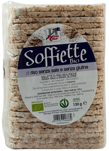 SOFFIETTE BIO SENZA SALE E SENZA GLUTINE 130 G - Farmaunclick.it