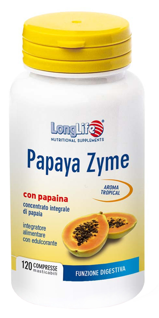 LONGLIFE PAPAYA ZYME 120 TAVOLETTE - Farmaunclick.it
