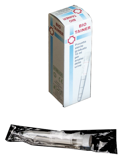 BIO TAINER PROVETTA STERILE PER URINA 10 ML - Farmaunclick.it