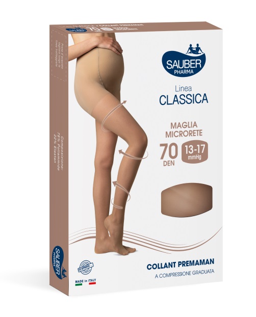 SAUBER COLLANT PREMAMAN 140 DENARI MAGLIA MICRORETE NEUTRO BEIGE 3 LINEA CLASSICA - Farmaunclick.it
