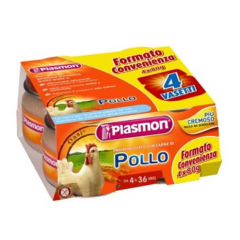 PLASMON OMOGENEIZZATO POLLO CON GIFT 4 X 80 G - Farmaunclick.it