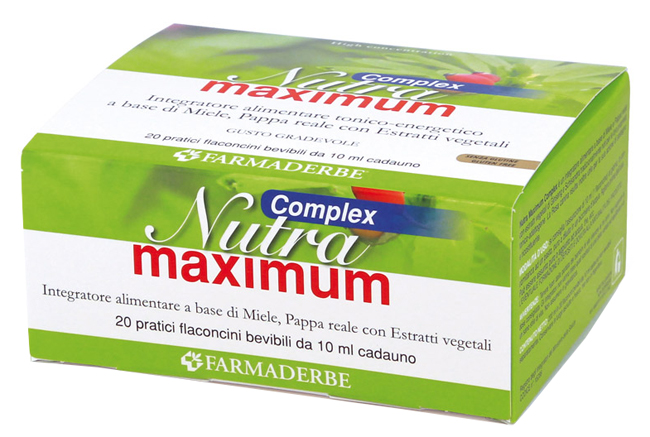 NUTRA MAXIMUM COMPLEX 20 FLACONCINI DA 10 ML - Farmaunclick.it