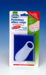 PROTETTORE ALLUCE VALGO REALIZZATO IN GEL DI SILICONE BIANCOSEMITRASPARENTE SAGOMATO PER AVVOLGERE LA PARTE DOLENTE E SENSIBILE DELL'ALLUCE IGIENEPIEDE 1 PEZZO - Farmaunclick.it