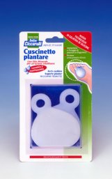 CUSCINETTO PLANTARE REALIZZATO IN GEL DI SILICONE BIANCO SEMITRASPARENTE SAGOMATO PER AMMORTIZZARE E PROTEGGERE PRESSIONE E SFREGAMENTI SOTTO LA PIANTA DEI PIEDI 2 PEZZI - Farmaunclick.it