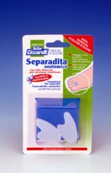SEPARADITA ANATOMICO PER PIEDE REALIZZATO IN GEL DI SILICONE BIANCO SEMITRASPARENTE SAGOMATO IGIENEPIEDE 2 PEZZI - Farmaunclick.it