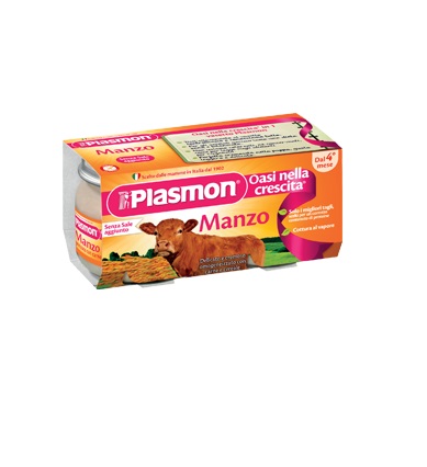 PLASMON OMOGENEIZZATO MANZO 4 X 80 G - Farmaunclick.it