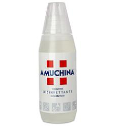 DISINFETTANTE IGIENIZZANTE A BASE DI IPOCLORITO DI SODIO ANTIMICROBICO AD AMPIO SPETTRO D'AZIONE AMUCHINA LIQUIDA 100% 500 ML - Farmaunclick.it