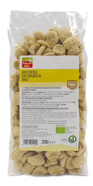 FSC BIOFIBRE+ RICCIOLI DI CRUSCA BIO AD ALTO CONTENUTO DI FIBRA 250 G - Farmaunclick.it