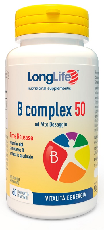 LONGLIFE B COMPLEX 50 RILASCIO GRADUALE 60 TAVOLETTE DIVISIBILI - Farmaunclick.it