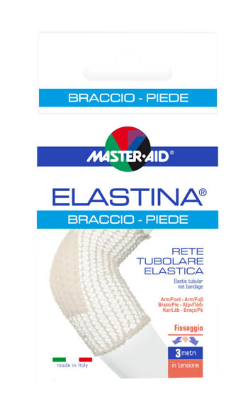 RETE TUBOLARE ELASTICA IPOALLERGENICA MASTER-AID ELASTINA BRACCIO/PIEDE 3 MT IN TENSIONE CALIBRO 4 CM - Farmaunclick.it
