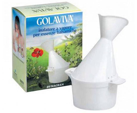 GOLAVIVA INALATORE VAPORE PER INALAZIONI CON ACQUA BOLLENTE ED ESSENZE BALSAMICHE 1 PEZZO - Farmaunclick.it