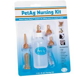 NURSING KIT BIBERON DA 60ML PER ANIMALI + TETTARELLE VARIE MISURE + SCOVOLINO PER PULIZIA - Farmaunclick.it