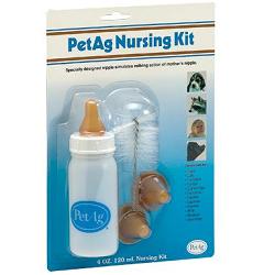 NURSING KIT BIBERON DA 120ML PER ANIMALI + TETTARELLE DI VARIE MISURE + SCOVOLINO PER PULIZIA - Farmaunclick.it