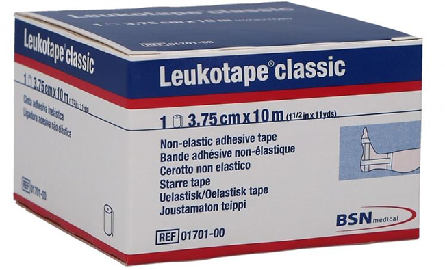 LEUKOTAPE BENDA ANELASTICA PER BENDAGGI FUNZIONALI 3,75X100 CM - Farmaunclick.it