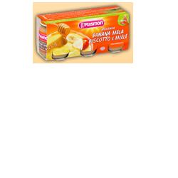 PLASMON OMOGENEIZZATO BANANA/MELA/BISCOTTI/MIELE 120 G X 3 PEZZI - Farmaunclick.it