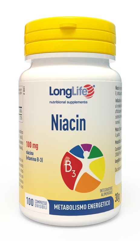 LONGLIFE NIACIN 100 MG 100 COMPRESSE - Farmaunclick.it