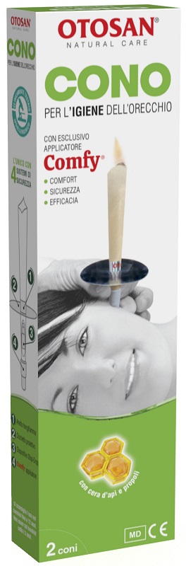 OTOSAN CONO PER L'IGIENE DELLE ORECCHIE OTOSAN+PROPOLI 2 PEZZI - Farmaunclick.it