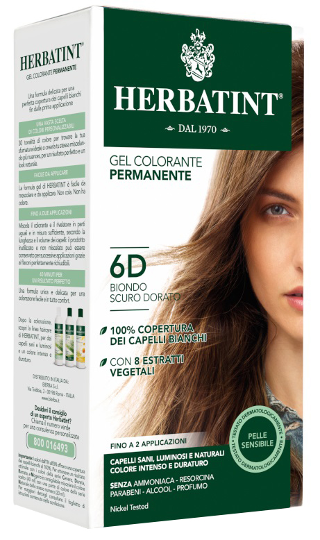 HERBATINT 6D BIONDO SCURO DORATO 150 ML - Farmaunclick.it