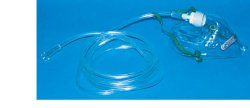 MASCHERA PER OSSIGENOTERAPIA MEDIA CONCENTRAZIONE CON 2 TUBI PROLUNGA 2 METRI - Farmaunclick.it