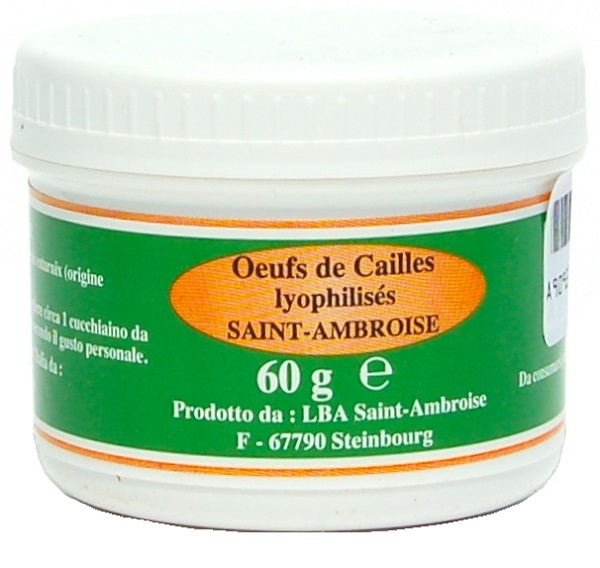 UOVA COTURNIX LIOFILIZZATO 60 G - Farmaunclick.it