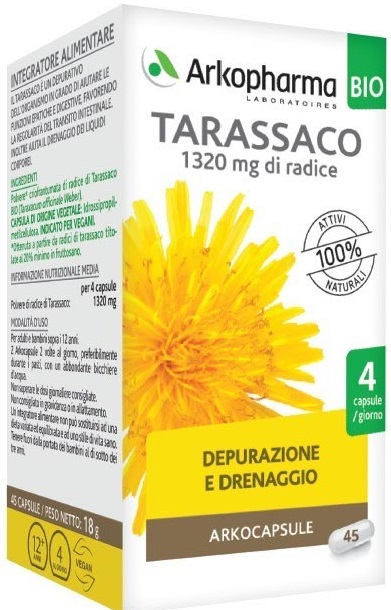 ARKO CAPSULE TARASSACO BIO 45 CAPSULE - Farmaunclick.it