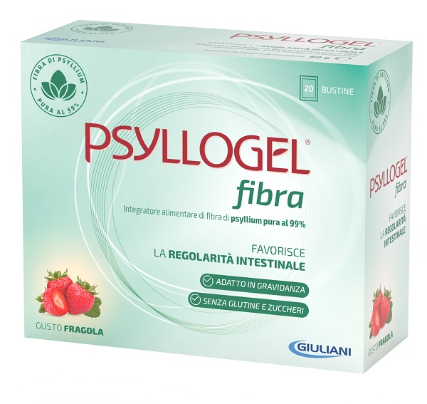 PSYLLOGEL FIBRA FRAGOLA 20 BUSTINE - Farmaunclick.it