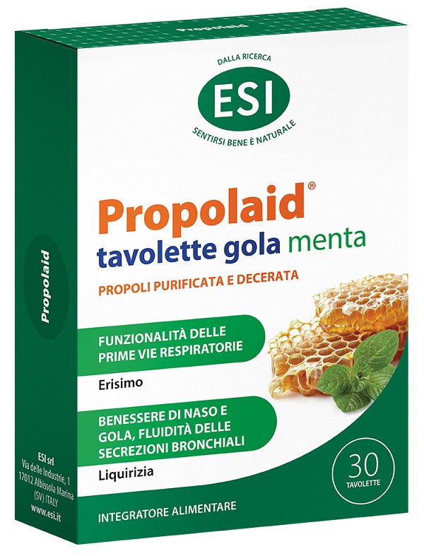 ESI PROPOLAID TAVOLETTE GOLA MENTA 30 TAVOLETTE - Farmaunclick.it