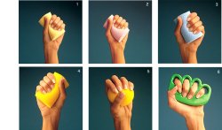 MANUS ABILIS PALLINA PER RIABILITAZIONE MANO 5 GIALLO SCURO SFORZO MASSIMO - Farmaunclick.it