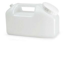 CONTENITORE A TANICA PER LA RACCOLTA DELLE URINE 24 ORE,IN POLIETILENE TRASPARENTE+TAPPO A VITE CON SCALA GRADUATA DA 500 A 2500ML - Farmaunclick.it