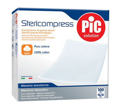 GARZA LAPAROTOMICA CON FILO DI BARIO NON STERILE 12 STRATI 10X10CM - Farmaunclick.it