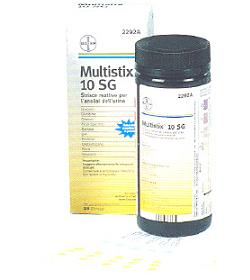 STRISCIA REATTIVA MULTITEST MULTISTIX 10SG 100 STRISCE CODICE ARTICOLO 2300C - Farmaunclick.it