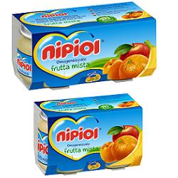 NIPIOL OMOGENEIZZATO FRUTTA MISTA 80 G 2 PEZZI - Farmaunclick.it