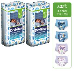 HUGGIES DRYNITES GIRL PYJAMA PANTS 4/7 ANNI M 17/30KG PACCO SINGOLO 10 PEZZI - Farmaunclick.it