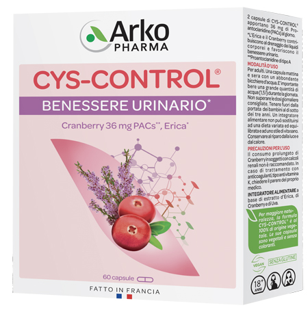 CYS CONTROL 60 CAPSULE CON ERICA - Farmaunclick.it